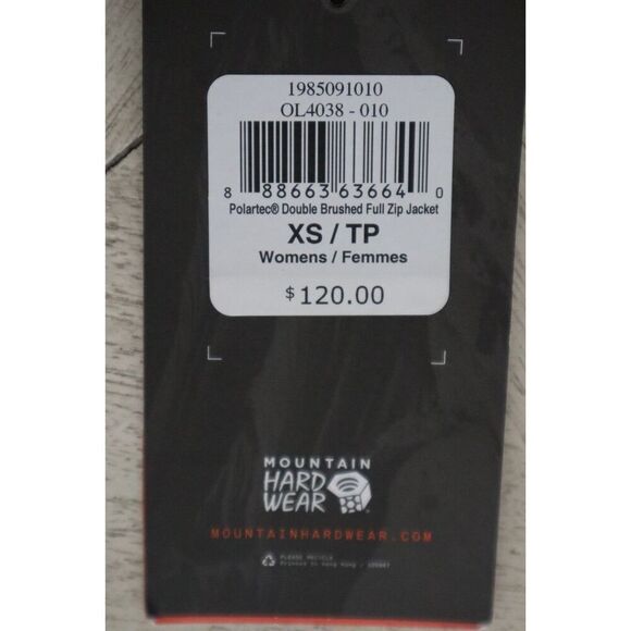 Mountain Hardwear Women Sz XS Black Polartec Double Brushed Full Zip Jacket - Picture 6 of 11